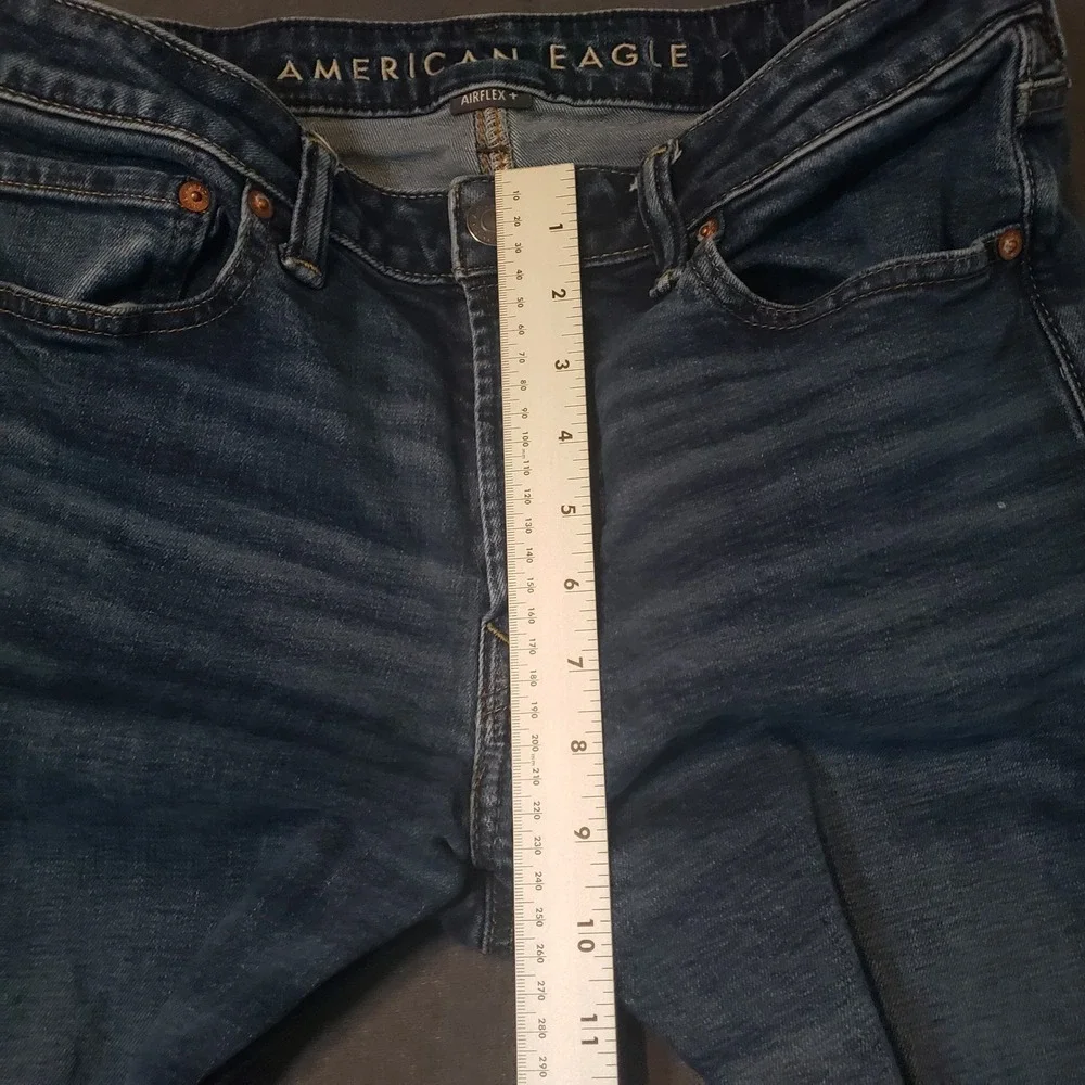 American Eagle Original Straight Jeans Mens 32x32 Blue AirFlex+ Denim